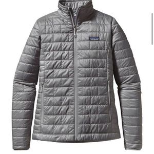 Patagonia Nano Puffer Full Zip Quilted Coat in Grey